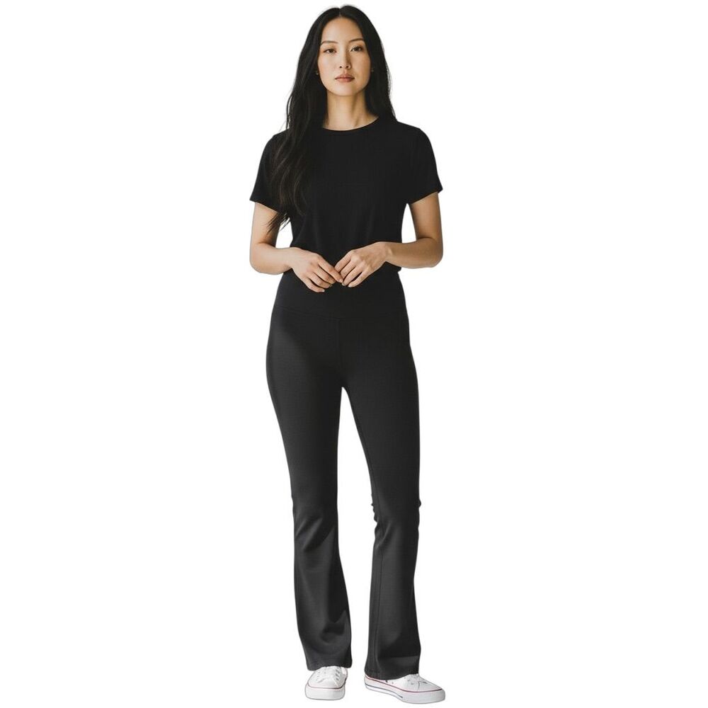 Embrace Your Love Women's XL Black Flare Leggings High Rise Activewear